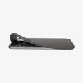 ACS07684 - Pixel 9 Pro Case Liquid Air in Marble Gray showing the back, partial side, back case partially lifted from the corner