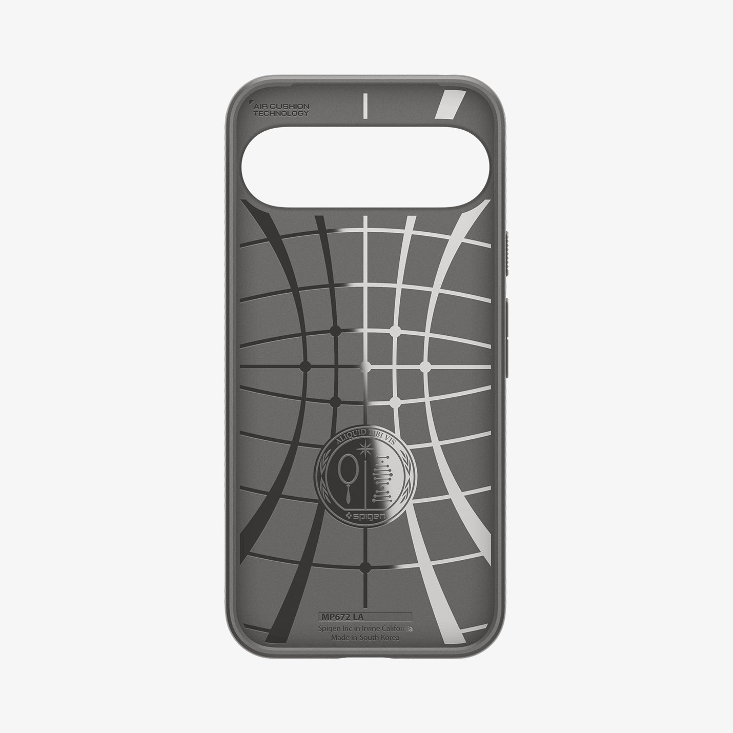 ACS07684 - Pixel 9 Pro Case Liquid Air in Marble Gray showing the inner case