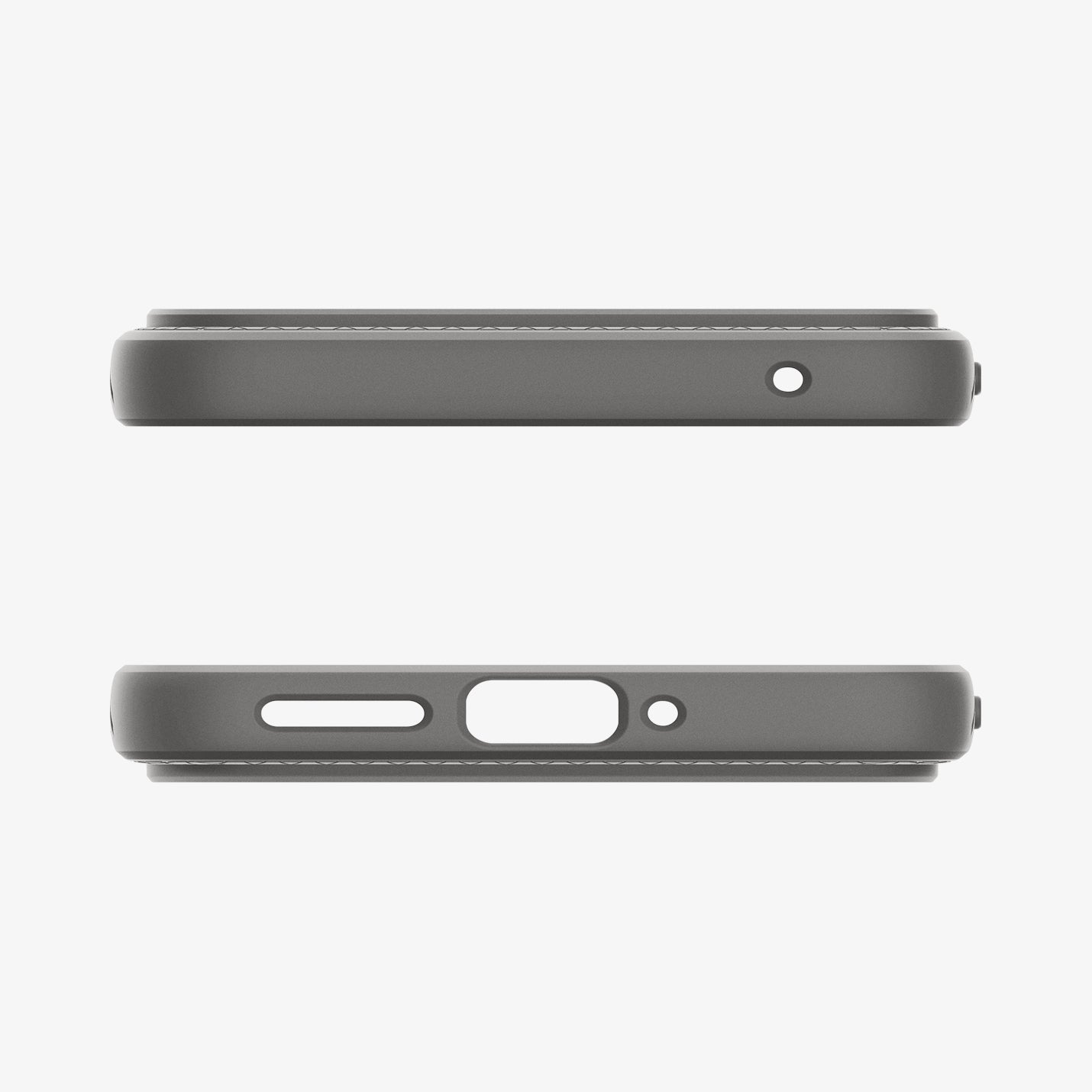 ACS07684 - Pixel 9 Pro Case Liquid Air in Marble Gray showing the top and bottom