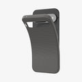 ACS07684 - Pixel 9 Pro Case Liquid Air in Marble Gray showing the back partially lifted from the device