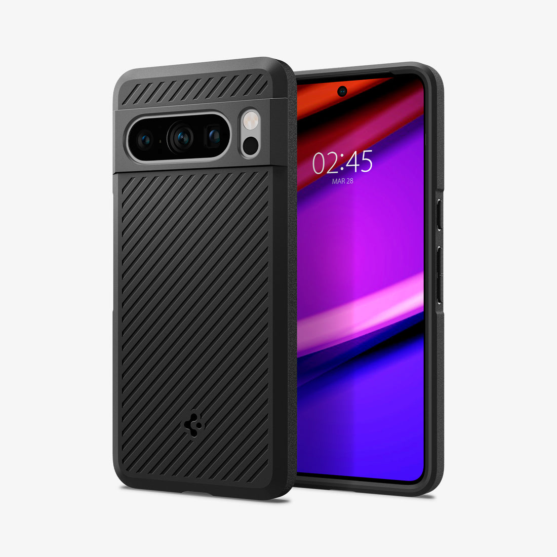 ACS06332 - Pixel 8 Pro Case Core Armor in matte black showing the back