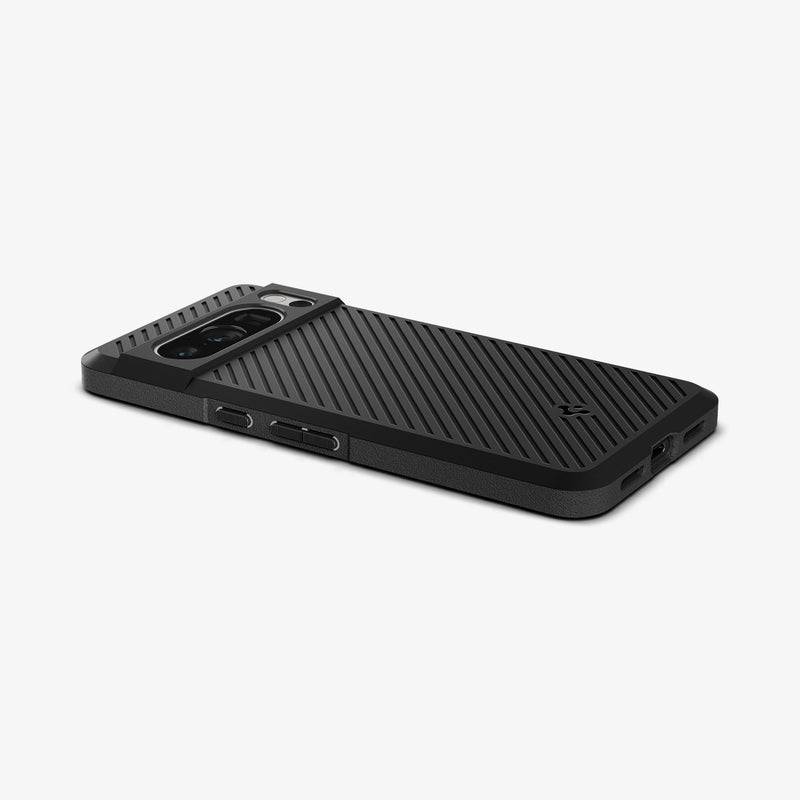 ACS06332 - Pixel 8 Pro Case Core Armor in matte black showing the back, side and bottom