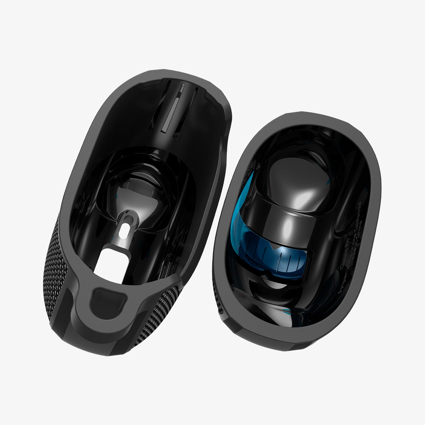 ACS07605 - Pixel Buds Pro 2 Series Case Classic Fit in black showing the inner of top and bottom