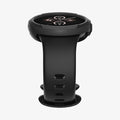 ACS07598 - Pixel Watch 3 (45mm) Case Liquid Air in Matte Black showing the partial front, side and bottom