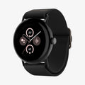 AMP07601 - GWdde Lite Fit Watch Band in black showing the front and partial inside of band