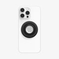 AMP09029 - MagSafe Phone Holder Nano Pop (MagFit) in Black Sesame showing the front of the phone ring attached to the back of the device