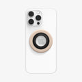 AMP09031 - MagSafe Phone Holder Nano Pop (MagFit) in Coconut Beige showing the front of the phone ring attached to the back of the device