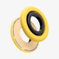 AMP09027 - MagSafe Phone Holder Nano Pop (MagFit) in Mango Yellow showing the front, partial side and back