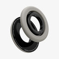 AMP09032 - MagSafe Phone Holder Nano Pop (MagFit) in Truffle Gray showing the front, partial side and back