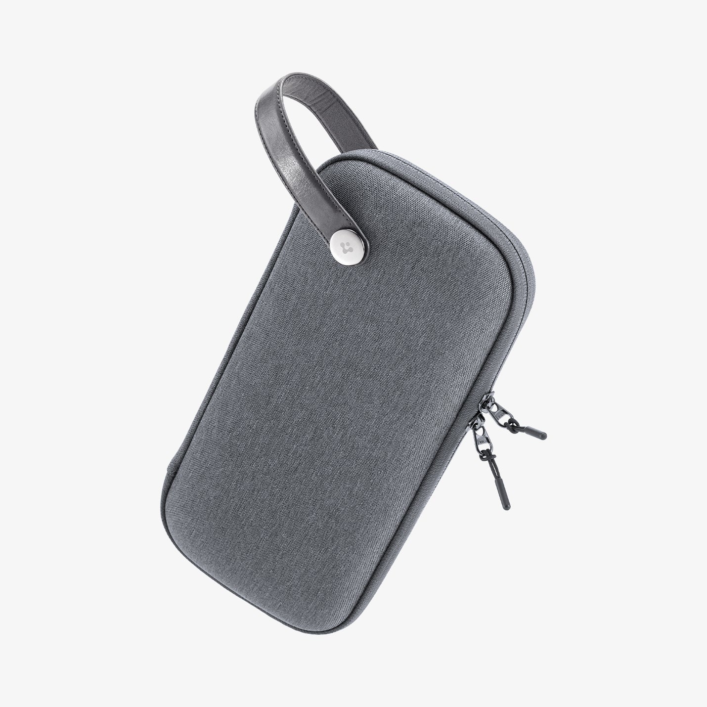 AGP09077 - Nintendo Switch 2 Klasden Pouch in Charcoal Gray showing the front and partial side