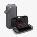 AGP09077 - Nintendo Switch 2 Klasden Pouch in Charcoal Gray showing the inner case and front 