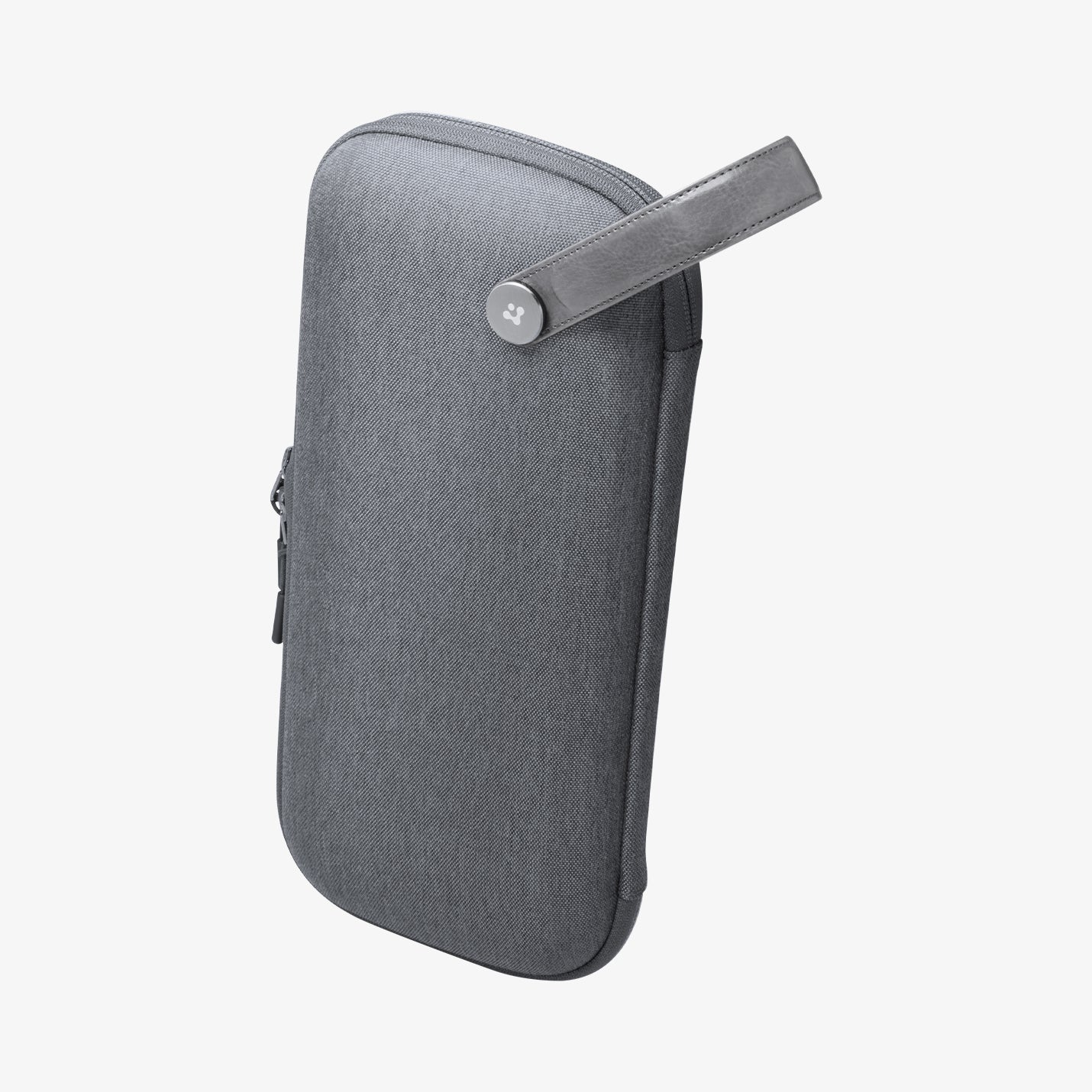 AGP09077 - Nintendo Switch 2 Klasden Pouch in Charcoal Gray showing the front, partial top and side