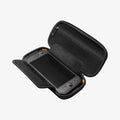 AGP09475 - Nintendo Switch 2 Rugged Armor Pro Pouch in Black showing the inner half open with device inside