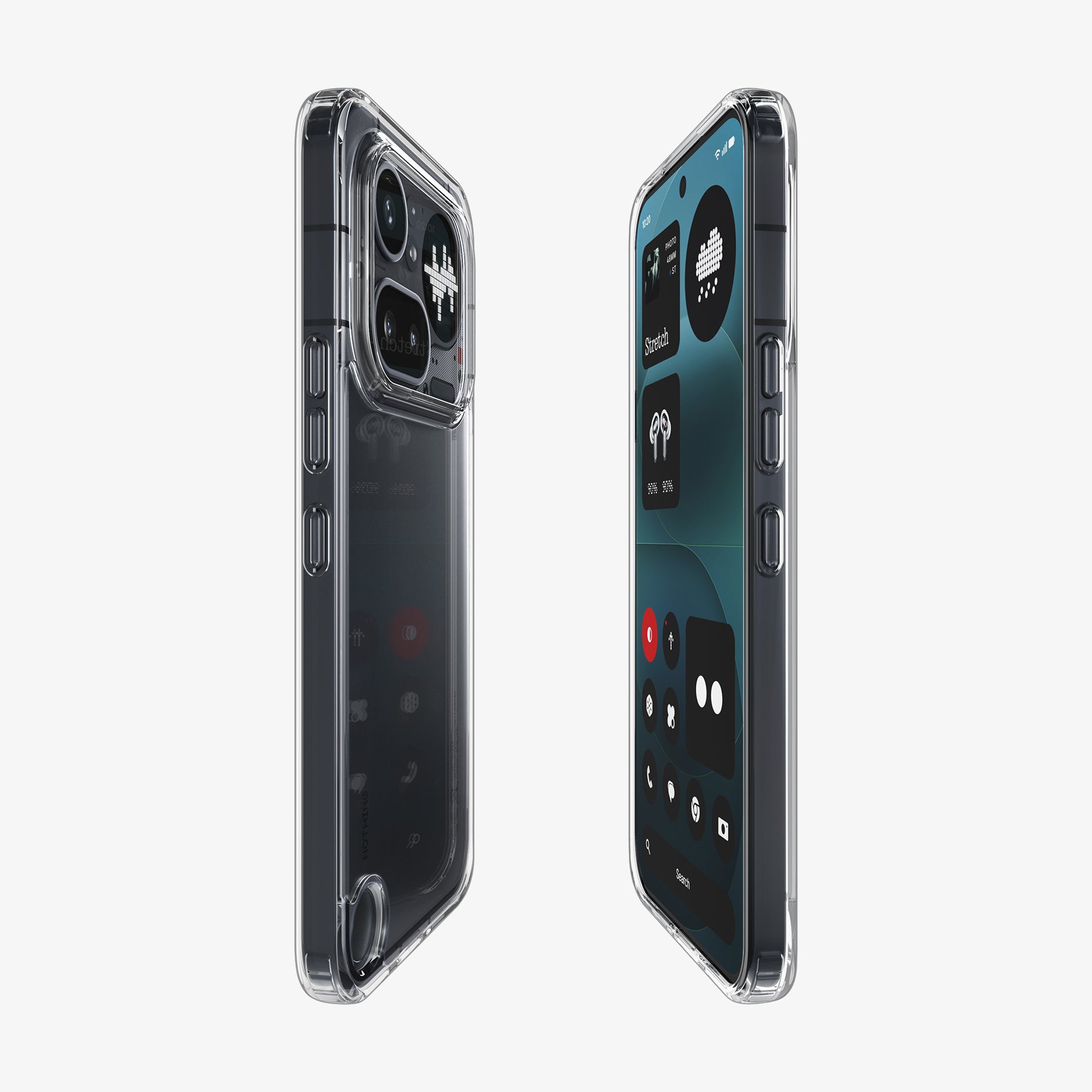 ACS11632 - Nothing Phone (4a) Pro Ultra Hybrid showing the partial back, partial front and sides