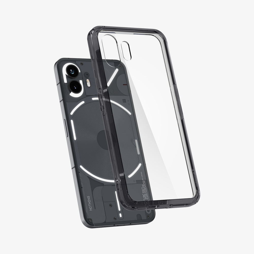 ACS06542 - Nothing Phone 2 Case Ultra Hybrid showing the case hovering away from the device
