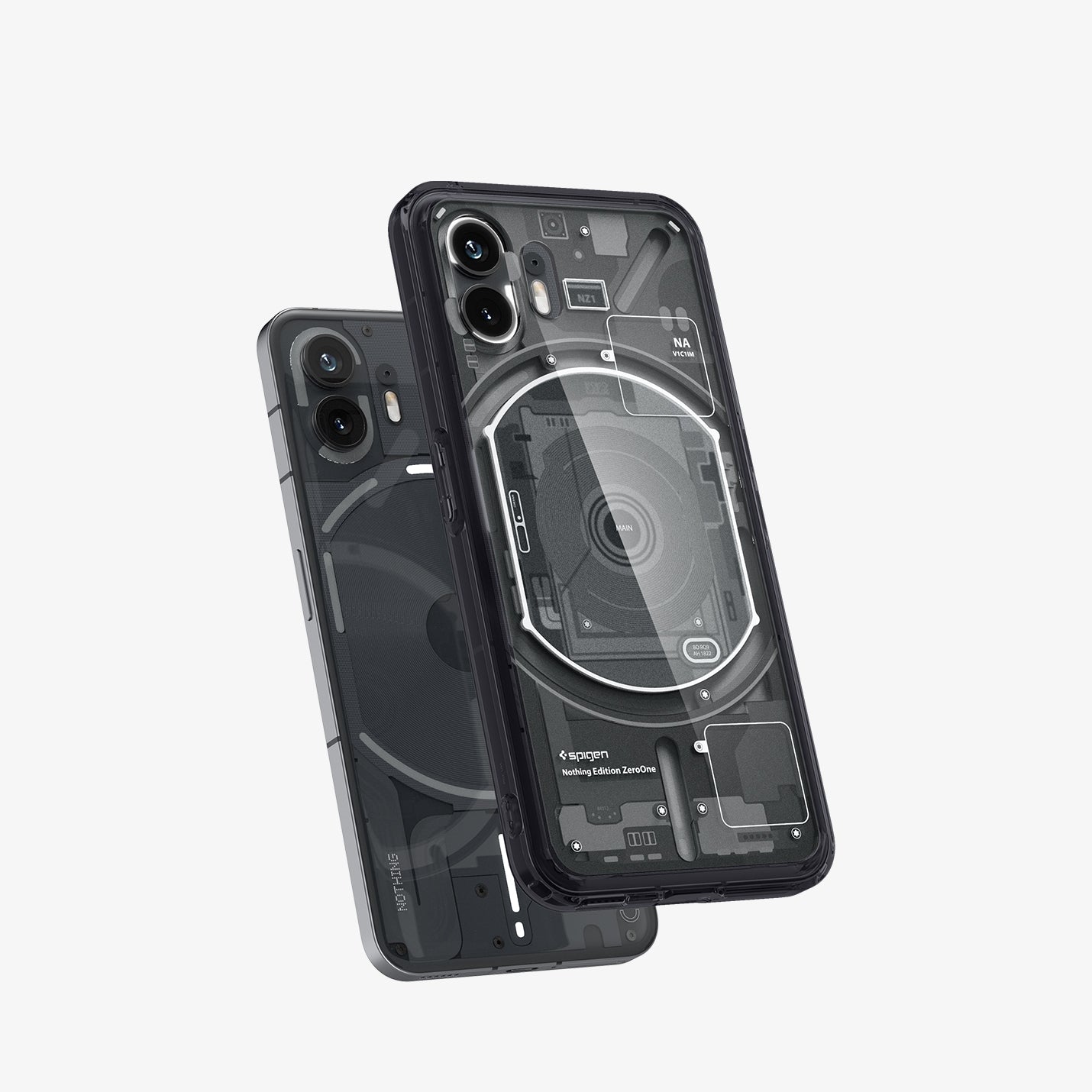 ACS06996 - Nothing Phone Series Case Ultra Hybrid Zero One showing the ...