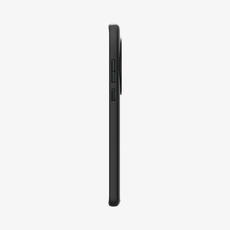 ACS07378 - OnePlus 12 Case Ultra Hybrid in Matte Black showing the side with side buttons