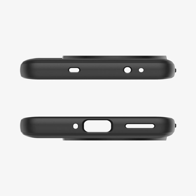 ACS07378 - OnePlus 12 Case Ultra Hybrid in Matte Black showing the top and bottom