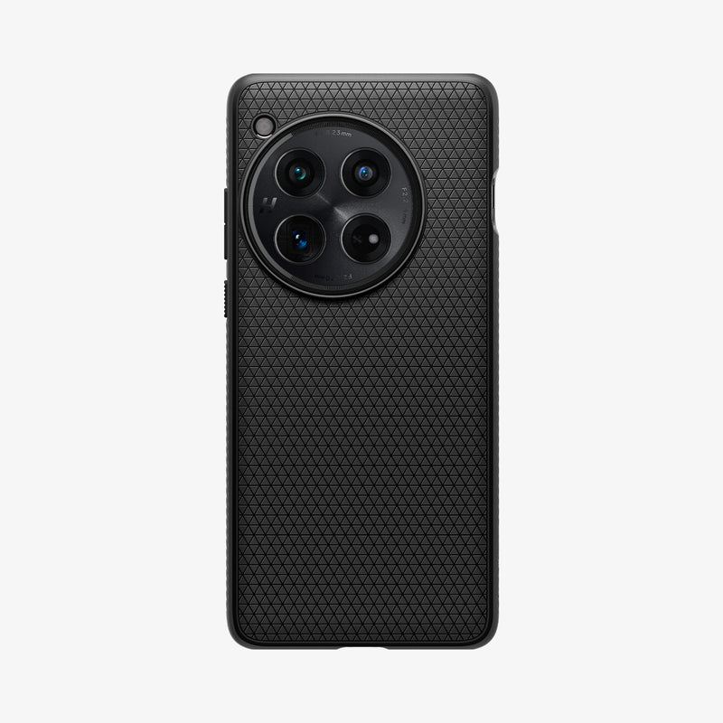 ACS07375 - OnePlus 12 Case Liquid Air in Matte Black showing the back