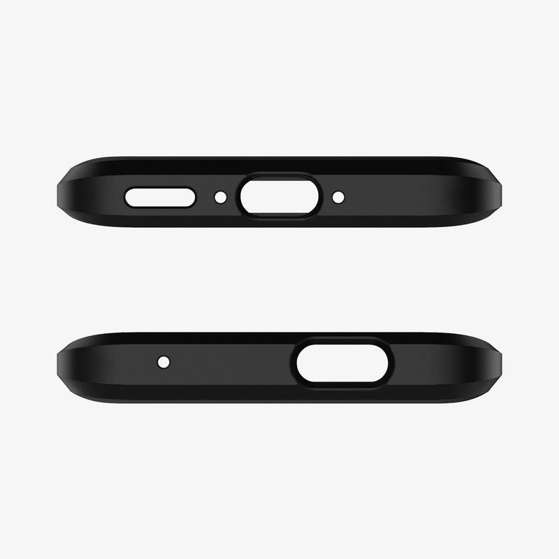 K09CS26485 - OnePlus 7 Pro Tough Armor Case in Black showing the top and bottom