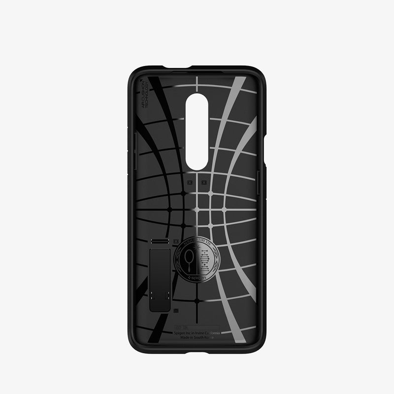 K09CS26485 - OnePlus 7 Pro Tough Armor Case in Black showing the inner case with spider web pattern