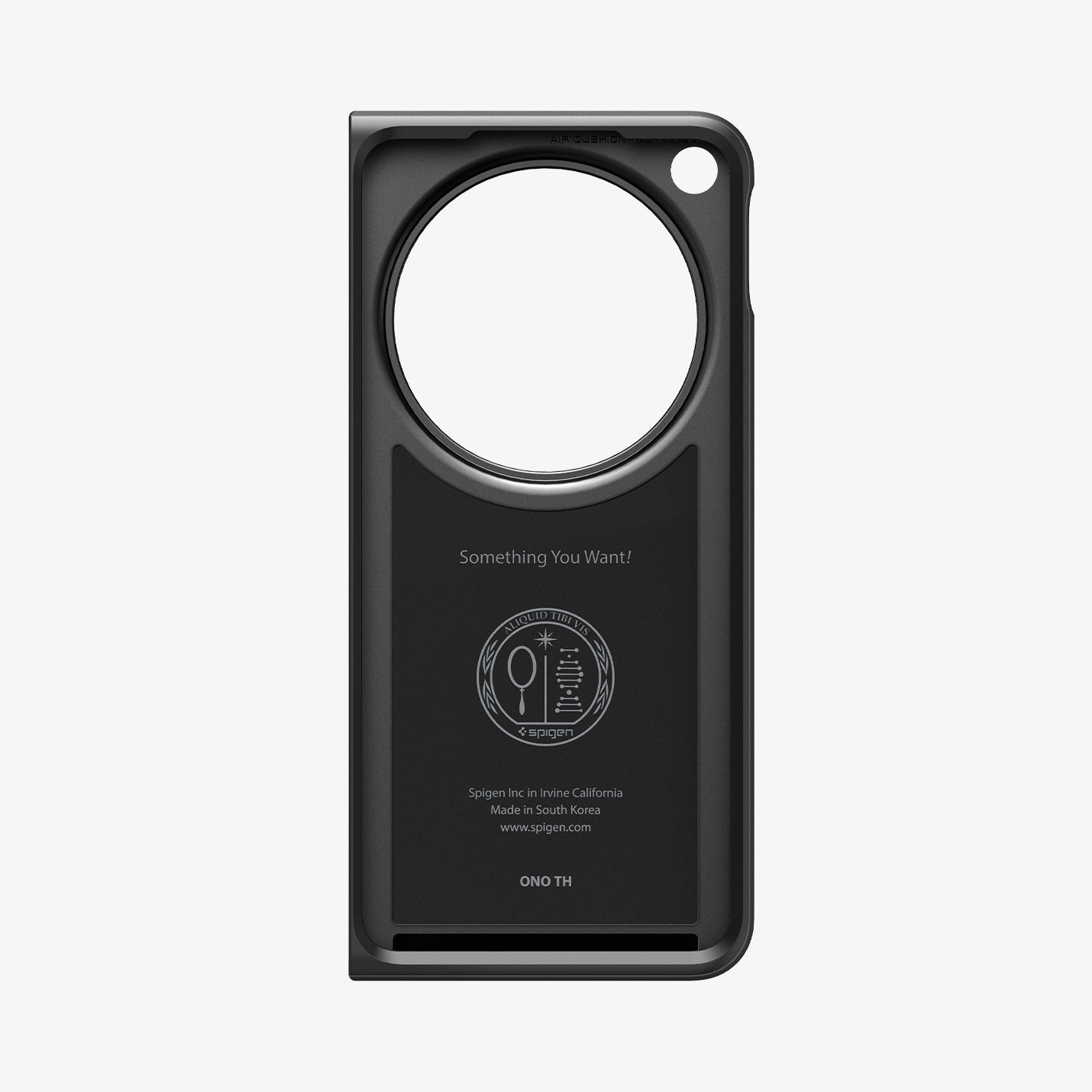 ACS07373 - OnePlus Open Series Case Thin Fit in black showing the inside of one half of case