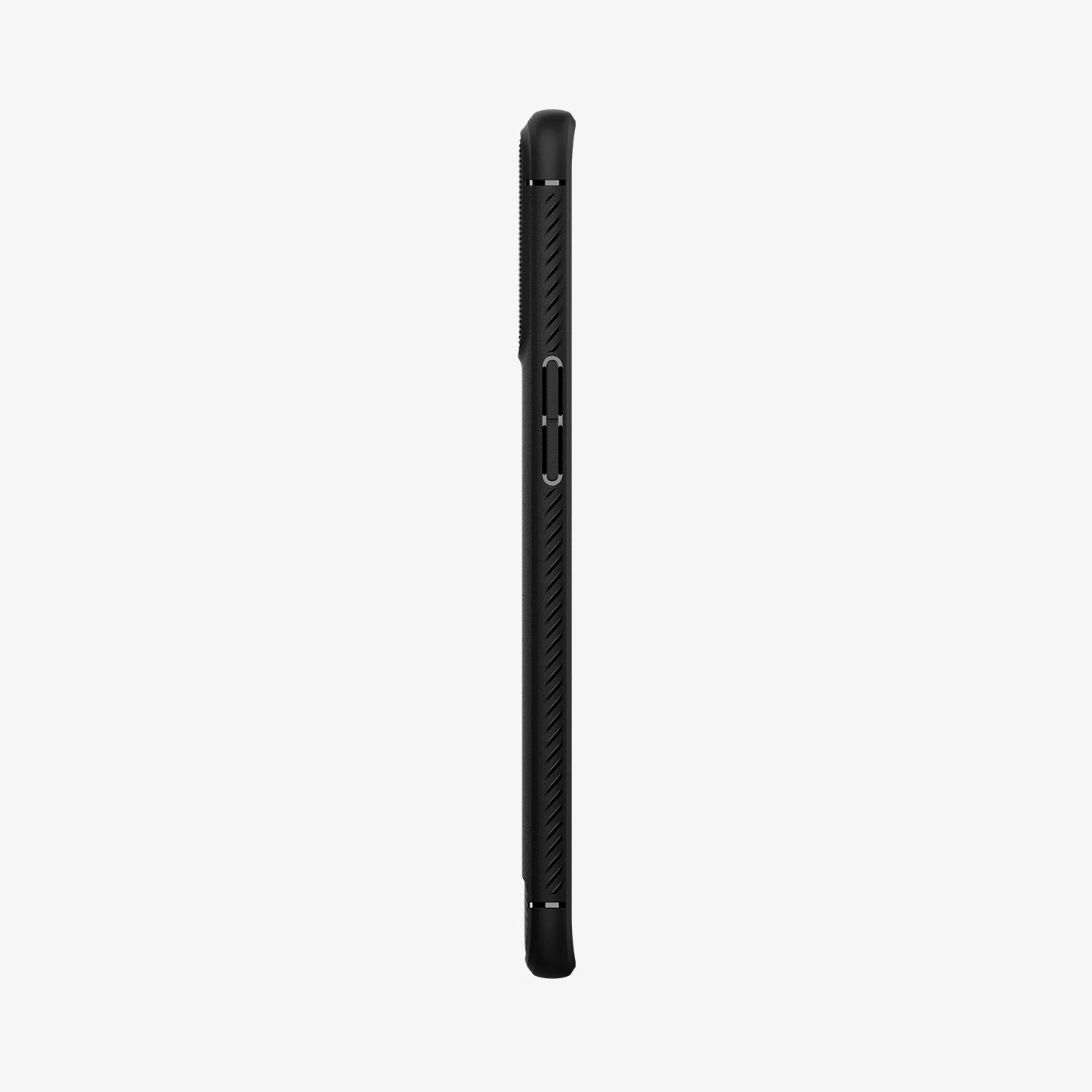 ACS03366 - OPPO Find X3 Pro Case Rugged Armor in black showing the side