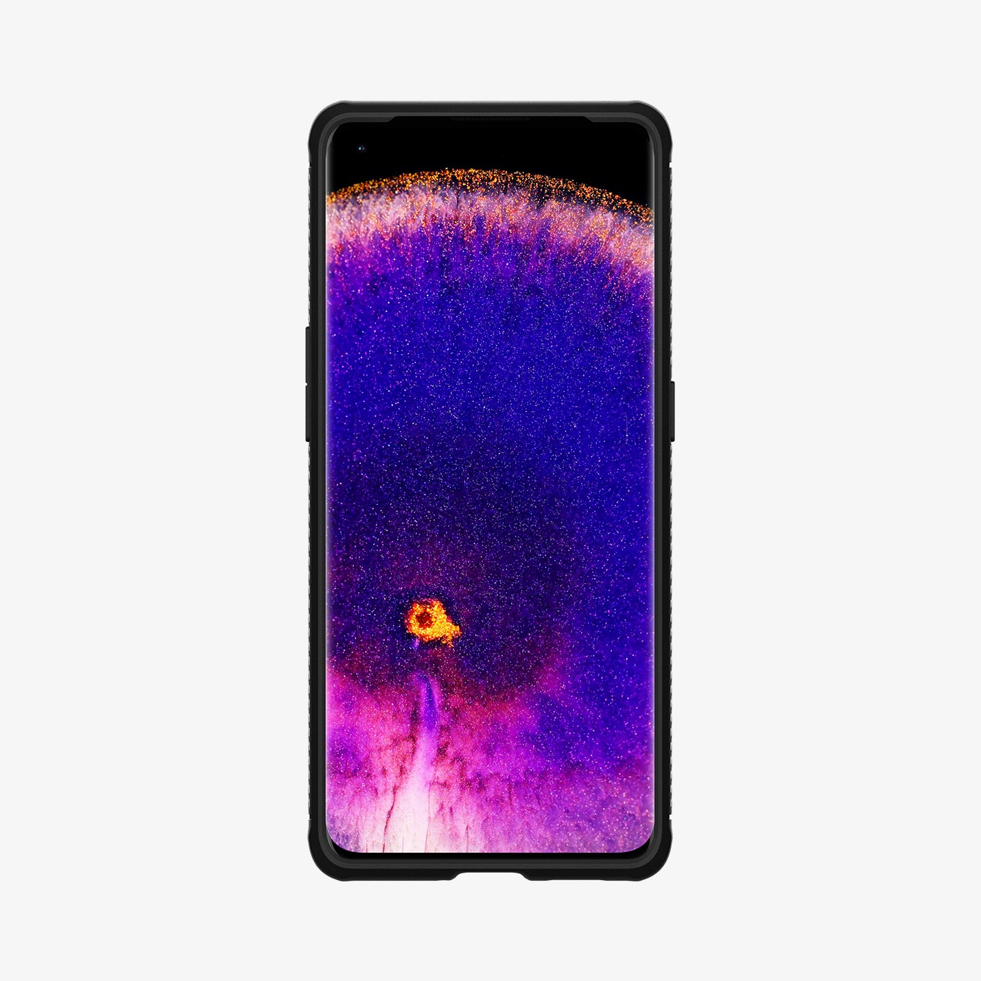 ACS04452 - OPPO Find X5 Case Rugged Armor in black showing the front