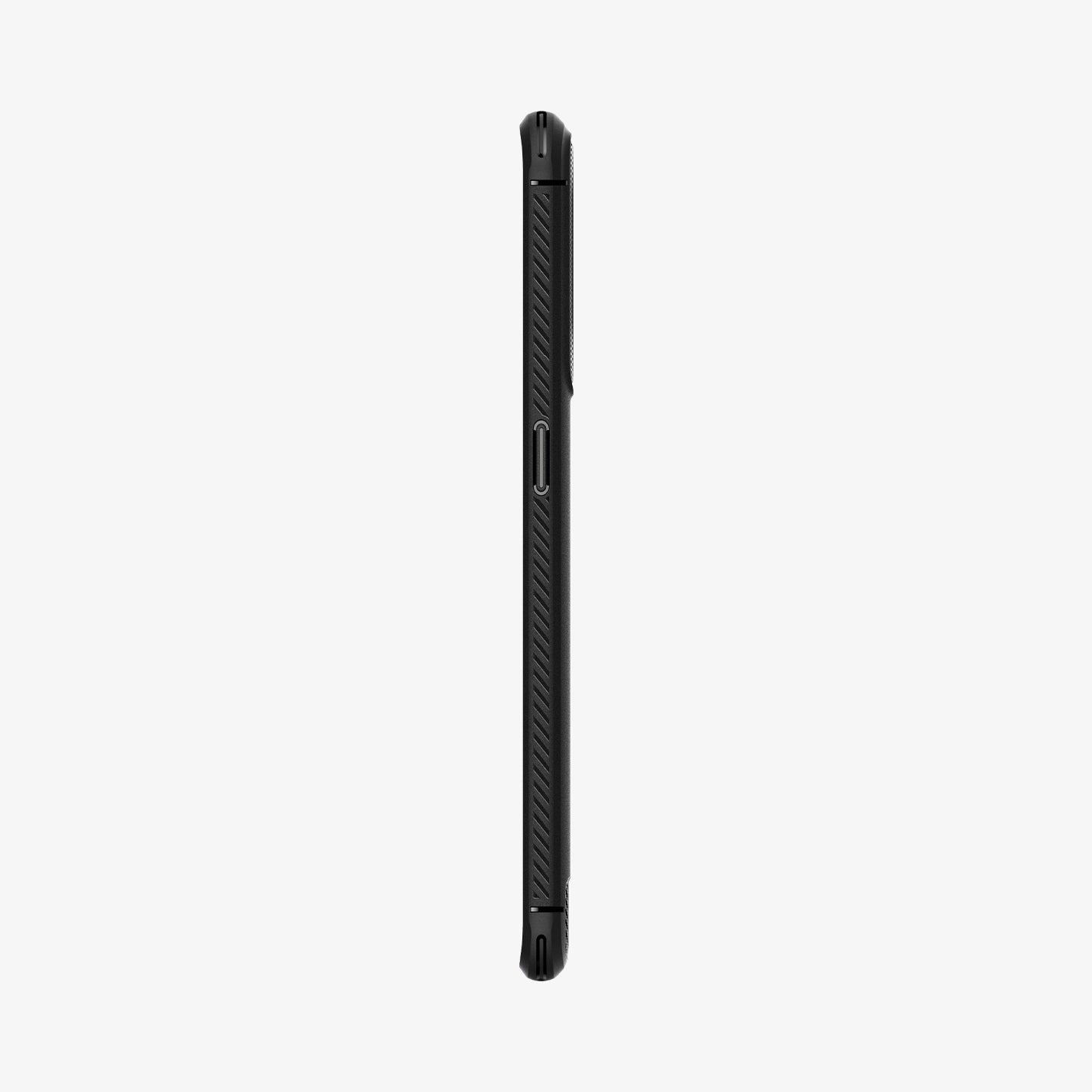 ACS04452 - OPPO Find X5 Case Rugged Armor in black showing the side