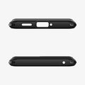 ACS04452 - OPPO Find X5 Case Rugged Armor in black showing the top and bottom