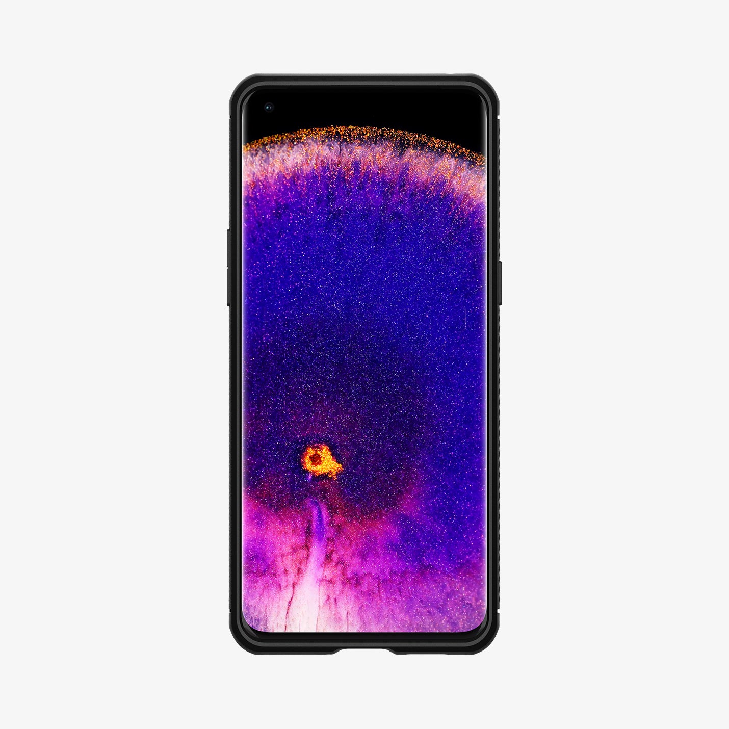 ACS04451 - OPPO Find X5 Pro Case Rugged Armor in black showing the front
