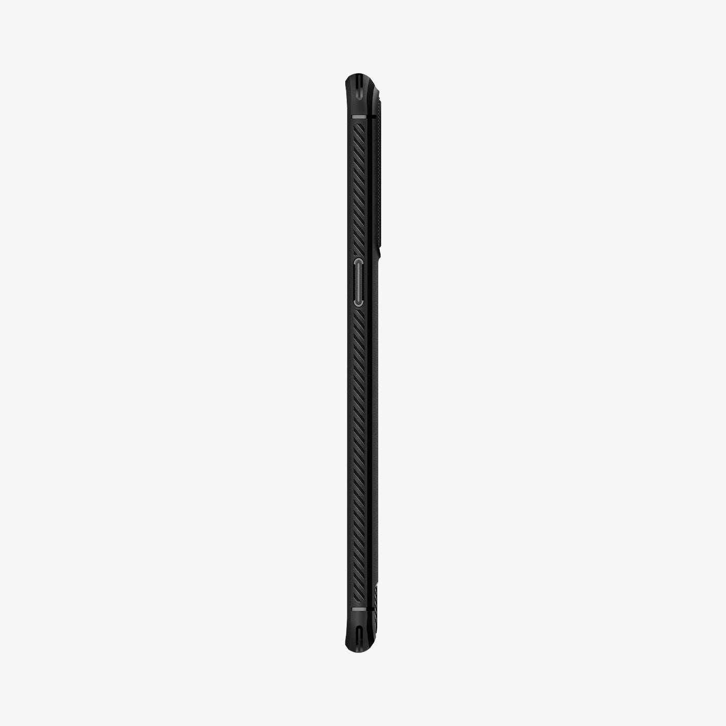 ACS04451 - OPPO Find X5 Pro Case Rugged Armor in black showing the side