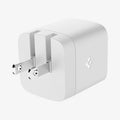 ACH05152 - ArcStation™ Pro GaN 452 Dual USB-C Wall Charger PE2203 in White showing the bottom and partial sides of a charger
