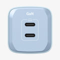 ACH05162 - ArcStation™ Pro GaN 652 Dual USB-C Wall Charger PE2204 in Sierra Blue showing the top of the wall charger