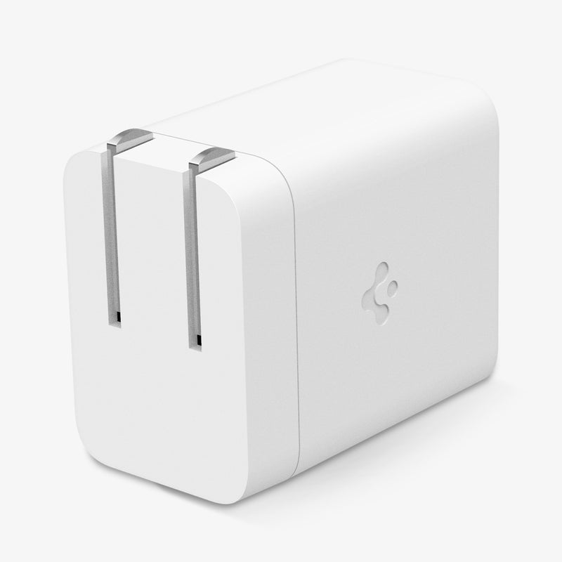 ACH05474 - ArcStation™ Pro GaN 651 Wall Charger PE2201 in White showing the sides and bottom with the charger plug folded