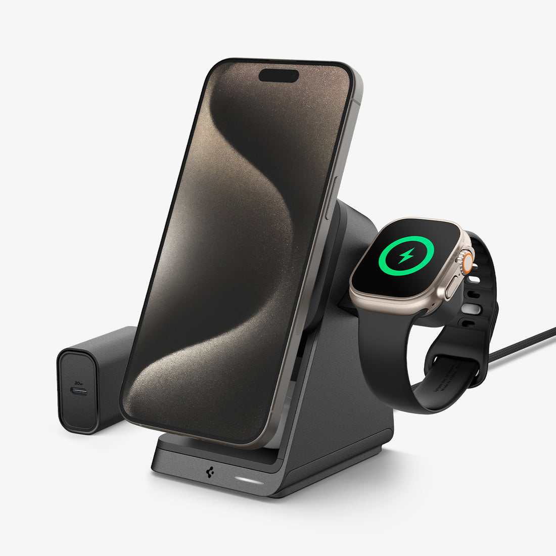 ACH05785 - ArcField™ 3-in-1 Wireless Charger PF2203US (MagFit) in Black showing the front