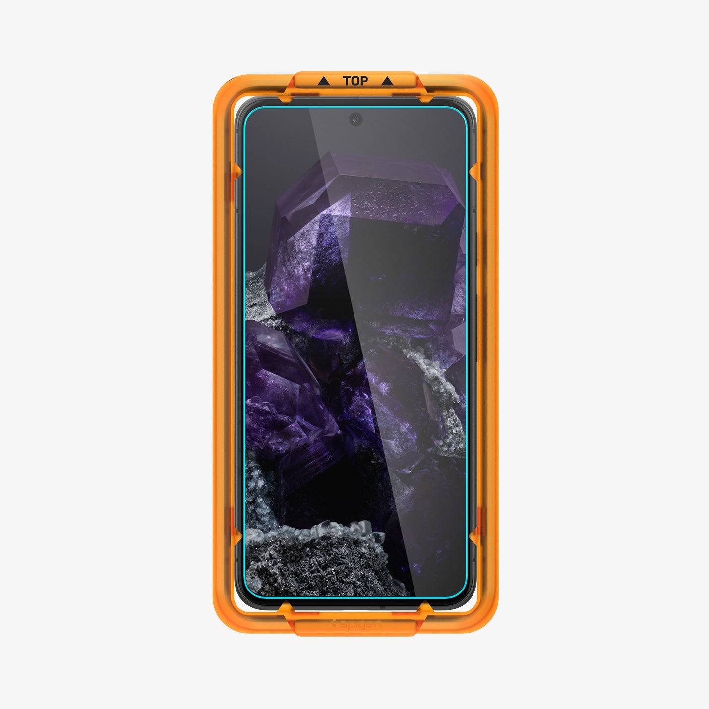 AGL07396 - Pixel 8 Alignmaster in Clear showing the front of the device with alignment tray attached to it