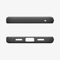 ACS11439 - Pixel 11 Liquid Air (Mag Fit) Matte Black top and bottom views showing the camera cutout, charging port opening, speaker cutouts, and integrated strap hole.