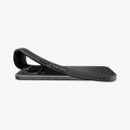 ACS11439 - Pixel 11 Liquid Air (Mag Fit) Matte Black case shown during installation on a Google Pixel device, demonstrating the flexible TPU construction.