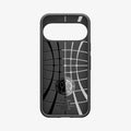 ACS11428 - Pixel 11 Pro  Liquid Air Matte Black interior view showing Air Cushion Technology, flexible TPU construction, and internal impact pattern.