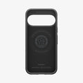 ACS11429 - Pixel 11 Pro  Liquid Air (Mag Fit) Matte Black interior view showing the built in magnetic ring, Air Cushion Technology, and Liquid Air MagFit branding.