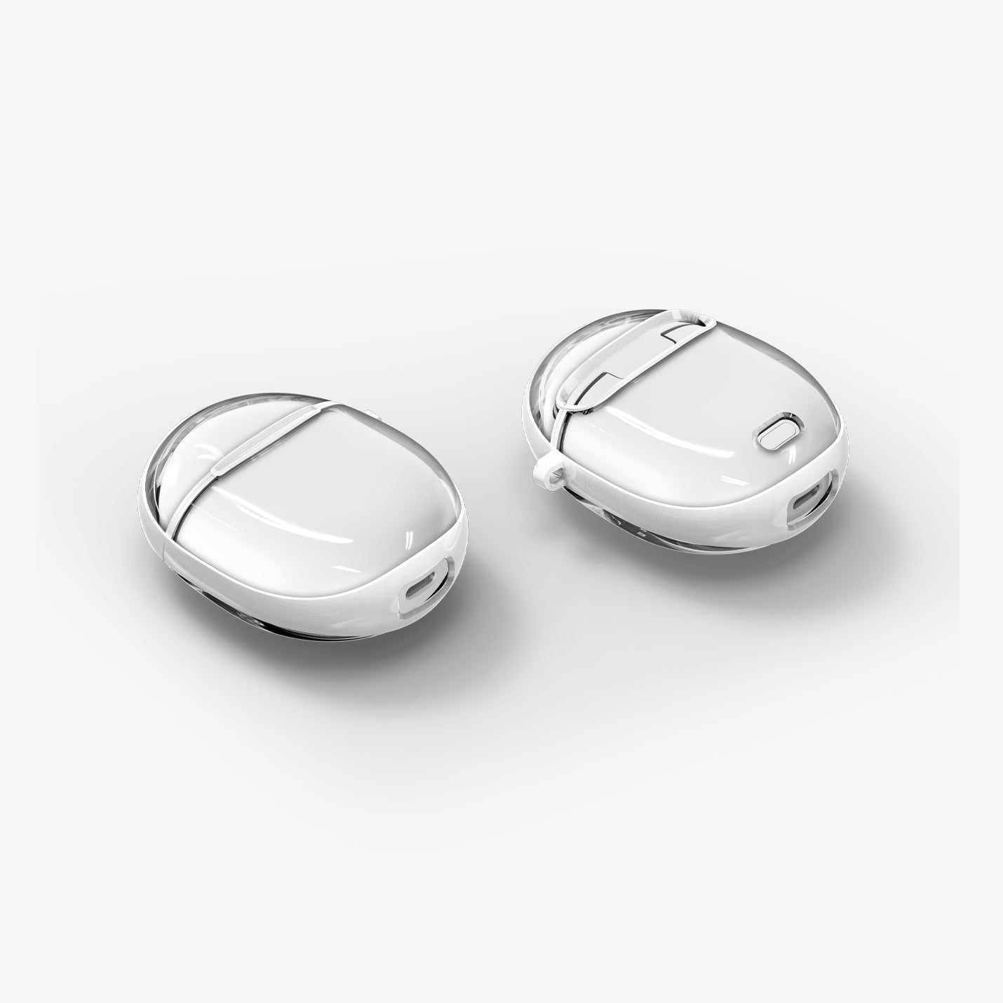 ACS05134 - Pixel Buds Pro Case Ultra Hybrid in jet white showing the front, back, side and bottom