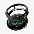 ACS09483 - Pixel Watch 5 (41mm) Liquid Air Matte Black showing the case hovering above the watch face