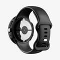 ACS11746 - Pixel Watch 5 (45mm) Thin Fit 360 Black rear view showcasing the precise cutouts for sensors, buttons, and charging compatibility.