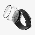 ACS11959 - Pixel Watch 5 (45mm) Thin Fit 360 Crystal Clear exploded view displaying the integrated tempered glass and protective case construction.