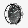 ACS11959 - Pixel Watch 5 (45mm) Thin Fit 360 Crystal Clear front angled view highlighting the clear tempered glass with a slim and lightweight profile.