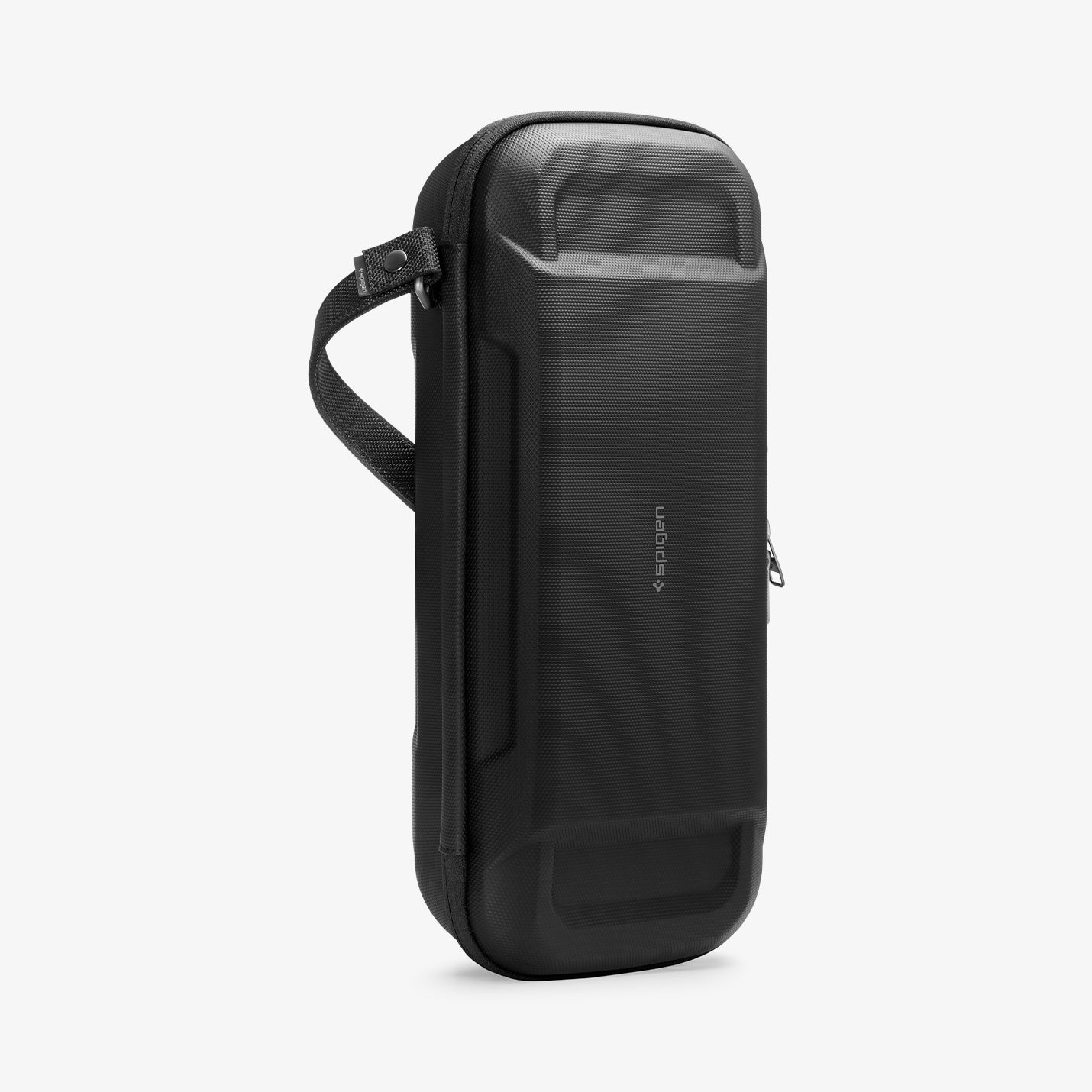 AFA07236 - PlayStation Portal Rugged Armor Pro Pouch in Black showing the front and side with strap