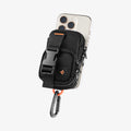 AFA09338 - MagSafe Card Holder Snap Zip (MagFit) shows a picture of the actual attachment to the back of the phone via magnets