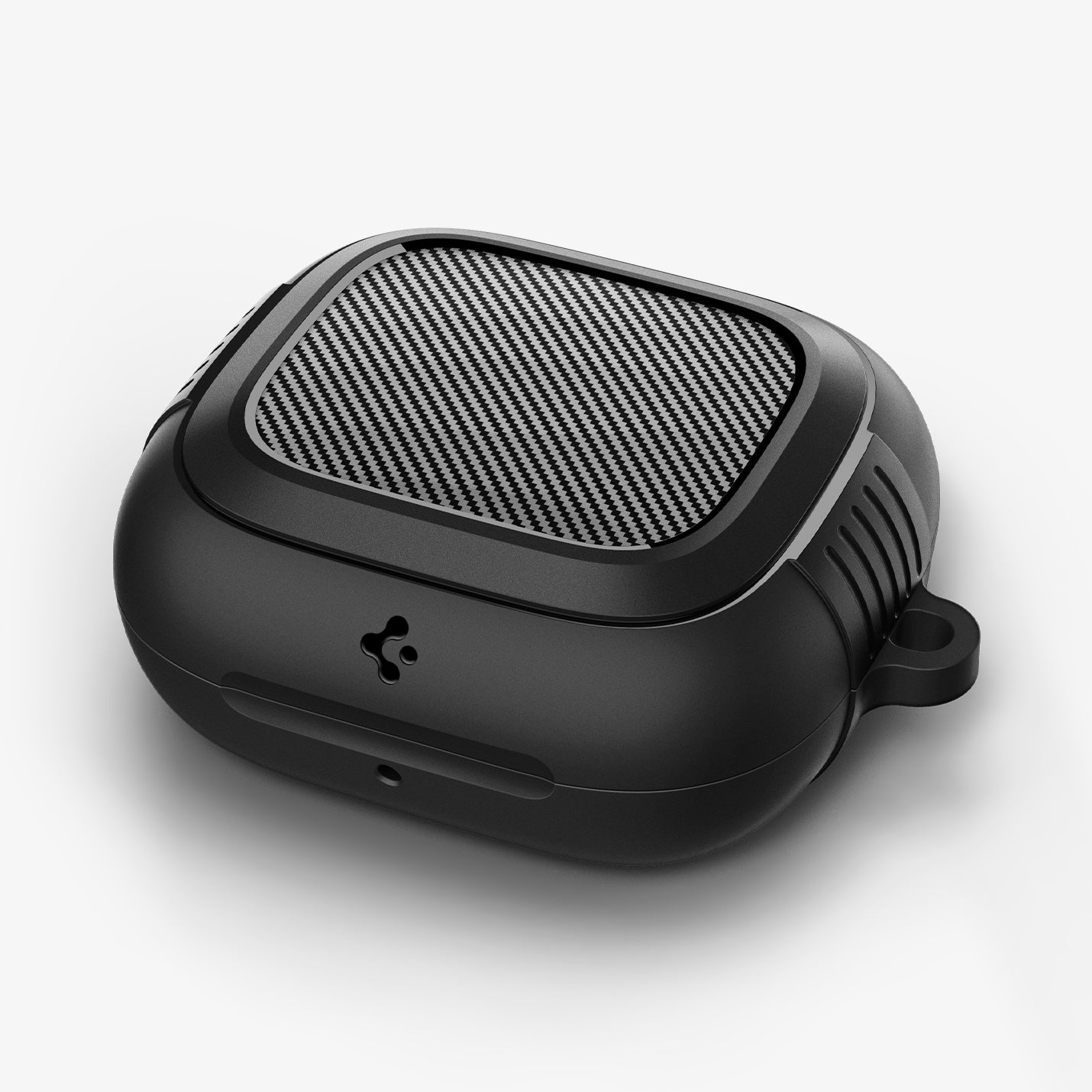 ACS09441 - Powerbeats Pro 2 Rugged armor in matte black showing the front and side