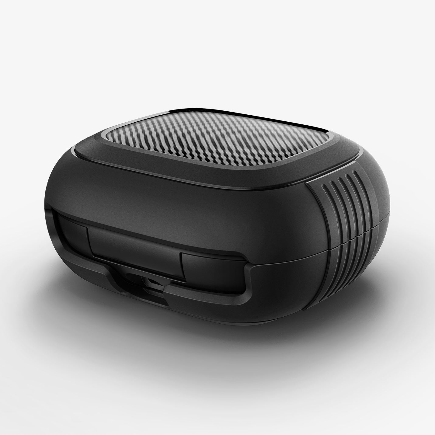 ACS09441 - Powerbeats Pro 2 Rugged armor in matte black showing the back, top and side